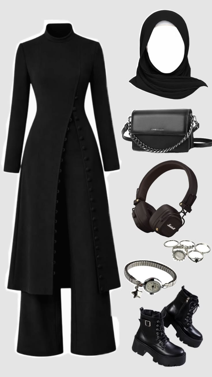 Elegant Chocolate Brown Two-Piece Modest Set